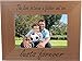CustomGiftsNow The Love Between A Father And Son Lasts Forever Natural Alder Wood Engraved Tabletop/Hanging Photo Picture Frame (4x6-inch Horizontal)