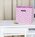 Modern Littles Rose Zig Zag Folding Storage Bin, Pink