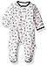 Magnificent Baby Kid's Magnetic Footie Sleepwear, Blueprint Blue, 0-3M
