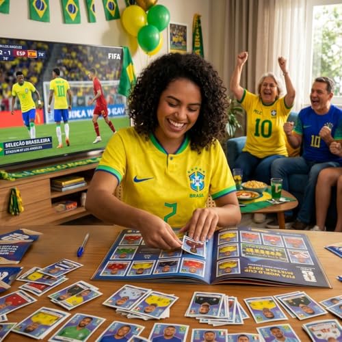 Capa Para Álbum da Copa 2026, Estilo Brochura, Proteção Para Álbum de Figurinhas
