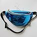 MOUNCHAIN Waist Packs by Women's Shiny Laser Holographic Waist Fanny Packs with Adjustable Waistband-Smartphone Money Coins Keys Passport Holder Blue