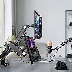 AVLT Dual 17"-35" Monitor Arm Desk Mount fits Two
