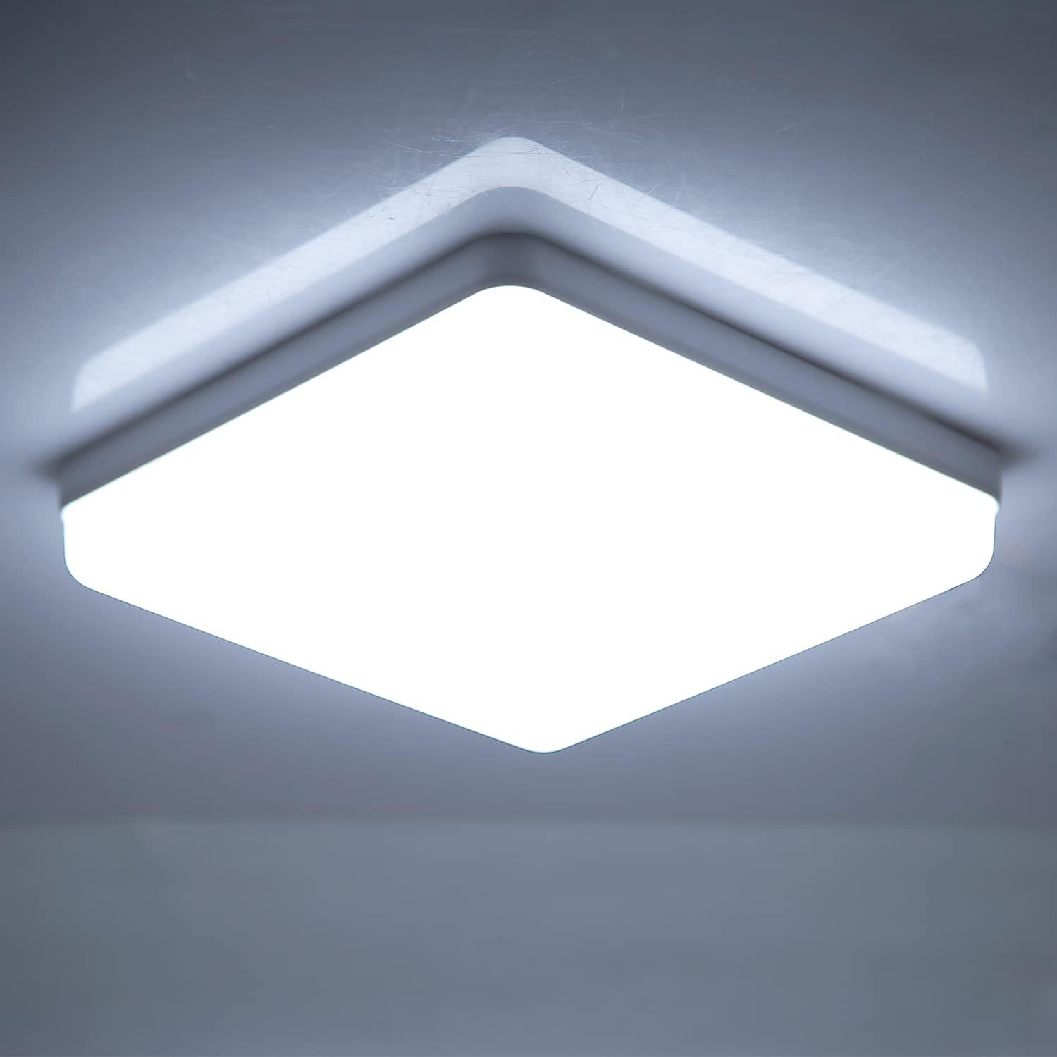 CANMEIJIA LED Ceiling Lights, 40W Bathroom Lights Ceiling 6500K 3540LM Daylight White Super Bright Modern Square Kitchen Lights Ceiling for Living Room Bedroom Hallway Office