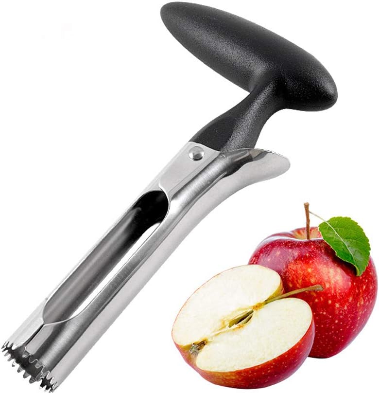 Apple Corer, Premium Food Grade Stainless Steel Apple Core Remover with Sharp Serrated Blade，Perfect Home & Kitchen Tool for Pear & Other Fruits Core Remover