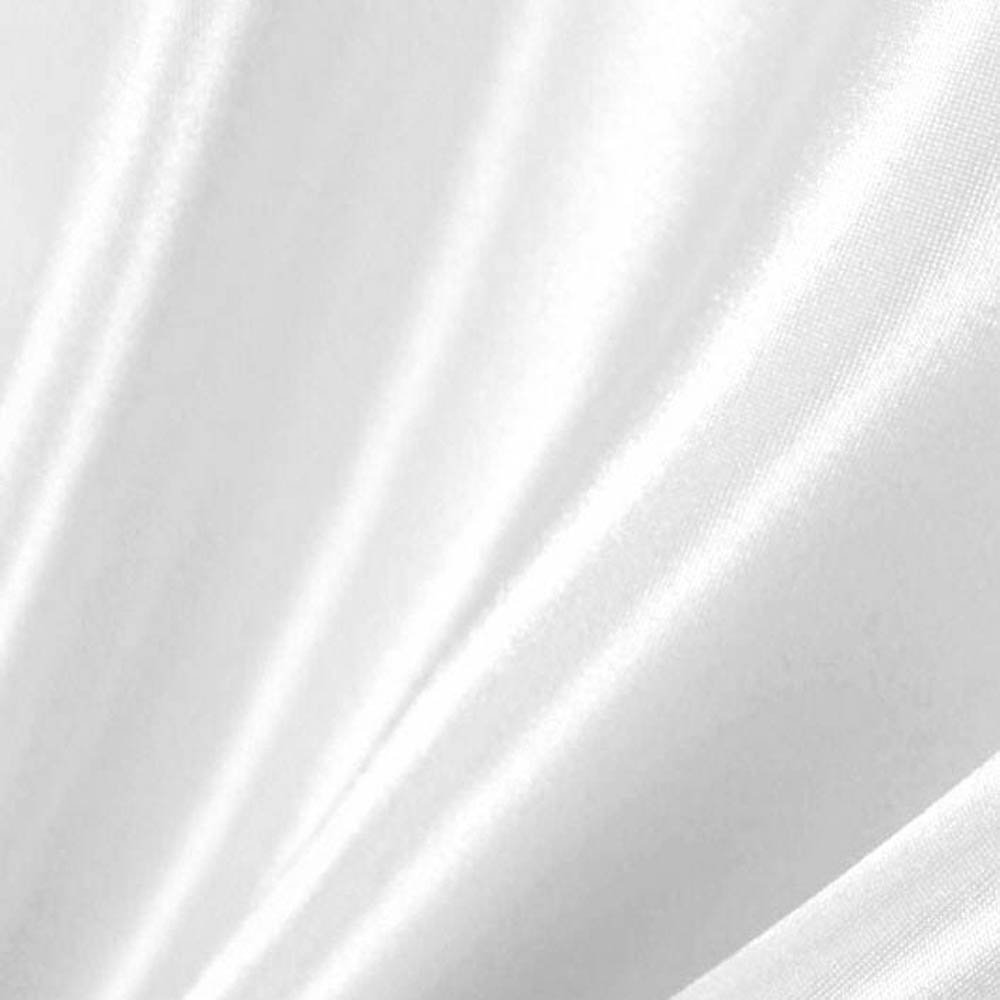 White Satin Fabric 60 Inch Wide 20 Yards By Roll For Weddings