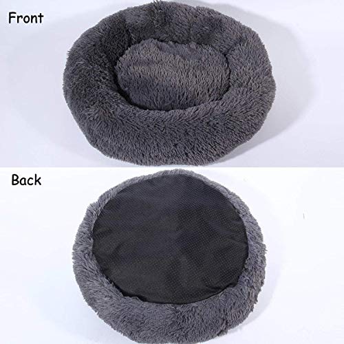 Sunshine-smile-Haustierbett-Rundes-Plsch-fr-Katzen-und-Hundehundebett-in-Doughnut-Formplsch-hundesofa-katzensofakatzenbett-plsch50cm50cm