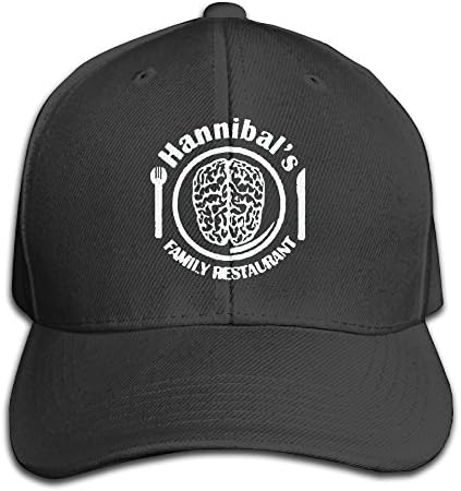 AHN0K0SIX Hat Hannibals Family Restaurant Lambs Cannibal Unisex Hip Hop Cap Baseball Hat Head-Wear Cotton Trucker Hats Black