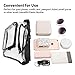 Veckle 2 Pack Clear Fanny Pack Stadium Approved BTS Garth Brooks Concerts Clear Bag for Women, Black