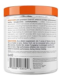 Genius Carbohydrate Powder - Smart Carb Source for Pre, Intra or Post Workout - Sustain Energy,...
