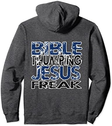 Unisex Bible thumping Jesus freak pullover hoodie Christian youth Medium Dark Heather