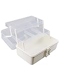 Hlotmeky Art Supply Box Sewing Box 3 Layers Craft