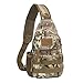 Men's Tactical Sling Bag Chest Shoulder Molle Small Daypack Backpack for Outdoor Cycling Hiking Camping Trekking by Saigain