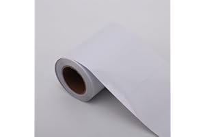 TAAIZAU Peel and Stick Pearl White Wallpaper Border, Removable PVC Waterproof Wallpaper for Mirror Frame, Kitchen Tiles, Cabinet, and Home Décor (32.8ft x 3.9inch)