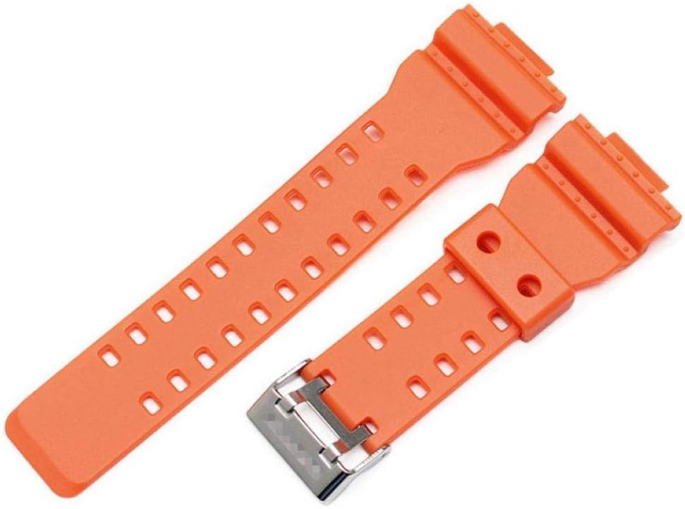 Replacement Breathable Watch Strap Band for Casio G-Shock GA-110GB GA100 GD120 - Orange