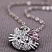 OWM Store Lovely Kitty Necklace Ring Earrings Kid's Jewelry Set