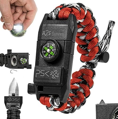 PSK Paracord Bracelet 8-in-1 Personal Survival Gear Kit Urban