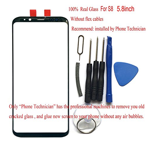 100% glass front screen outer lens top replacement for galaxy s8 …