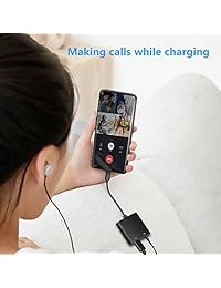 Adaptador de audio VIMVIP tipo C a 0.138 in, 2 en 1, USB tipo C a 0.138 in, cable de extensión para auriculares hembra con divisor de cargador rápido de repuesto para Pixel 2 XL, HTC U11, PH 1, LG, Galaxy Note