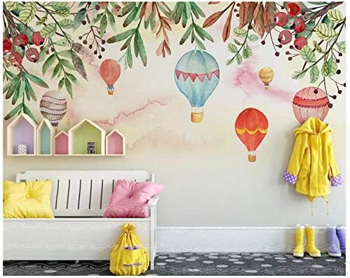 Avoir Images Pvc Papier Peint Photo Pour Murs 3d Ballon De Montgolfiere Floral le plus cool par