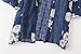 Ladies Shawl Mose Women Lace Montage Floral Print Beach Chiffon Loose Shawl (Size:XL, Blau)