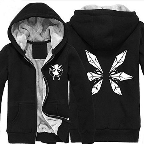 Camplayco Touhou Project Cosplay Black Thick Padded Hoodie Size L