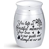SBI Jewelry Butterfly Flower Small Cremation Urns for Human Ashes Keepsake Memorial Mini Urns for Dad Ashes Holder for Daughter Son Stainless Steel