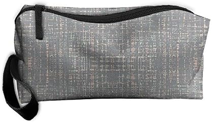 Makeup Bag/Travel Cosmetic Bags/Toilet Bag/Jewelry Storage Bag Portable Multifunction Grey With Peach And Cucumber Travel Toiletry Bags Makeup Bags Wash Organizer.
