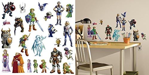 Zelda: Ocarina of Time 3D Peel and Stick Wall Decals 10 x 18in