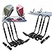 KETADO Surf /R Kayak/Ski Roof Carrier Rack,Foldable J-Bar 4 in 1 Bilateral Rooftop Mount Universal Transport Tool on Car, SUV and Truck Crossbar