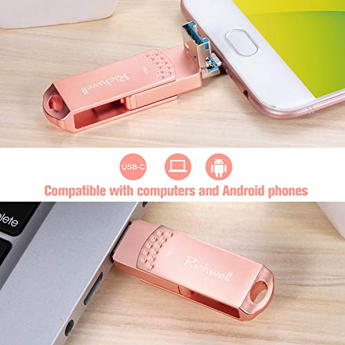 image for USB C Thumb Drive 128GB Photo Stick USB3.0 Flash Drives Memory Stick J