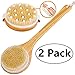 MASWATER Dry Brushing Body Brush - for Dry Skin Brushing & Exfoliating with 100% Natural Boar Bristles & Long Handle kit, Back Brush Scrubber, Bath & Shower Brush, Face Brush,Cellulite Massager Brush