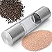 Premium Stainless Steel Salt and Pepper Grinder Set 2 in 1 - Adjustable Ceramic Sea Salt Grinder & Pepper Grinder - Salt and Pepper Shakers - Pepper Mill & Salt Mill All in One By YAMO