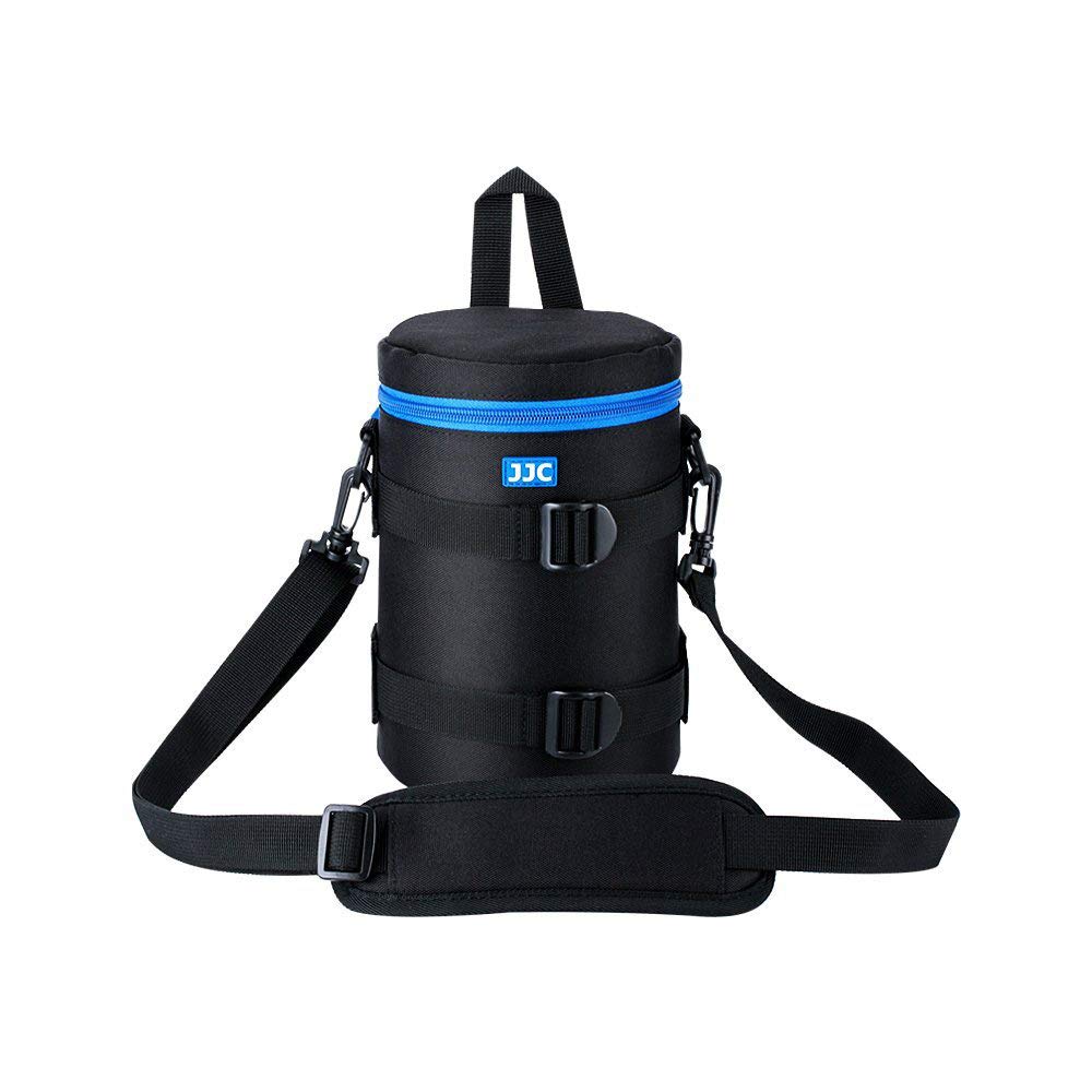 JJC DLP-5II Water Resistant Large Lens Pouch with Strap fits up to 113 x 215mm