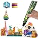 3D Pen 3D Printing Pen Non-Clogging Printing Pen for Kids and Adults Heated Drawing Printer Pen with LED Display Includes 3 PLA Filaments Safe and Non-Toxic Perfect for DIY Arts and Crafts