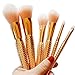 Coshine 10pcs Rose Gold Unique Mermaid Makeup Brush Set Cosmetic Tools Kits (6pcs mermaid brushes)
