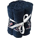Houston Texans Towel Navy Blue 6-Pack Team Washcloth Set