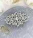 Wedding Hair Accessories Bridal Hair Comb Silver Crystal Rhinestone Classic Elegant Hair Pin Headpiece - For Brides and Bridesmaids - The White Toolbox