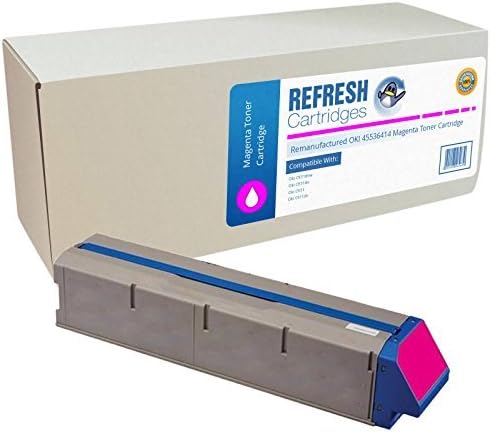 Refresh Cartridges Remanufactured Toner Cartridge Replacement for OKI 45536414 (Magenta)