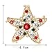Maggie 9 PCS/Pack Rhinestone Crystal Christmas Brooch Pin Set for Christmas Decorations Ornaments Gifts