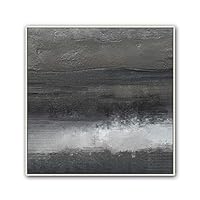 Framed Canvas Wall Art Abstract Circle Canvas Prints Home Artwork Decoration for Living Room,Bedroom - 16x16 inches