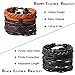 Jstyle 12Pcs Braided Bracelet for Men Beaded Bracelets Wrap Leather Wooden Bracelets Adjustable