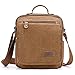 Plambag Small Canvas Messenger Bag Purse Shoulder Crossbody Bag Tablet Bag Fit 10