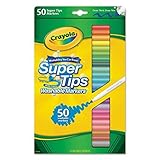 Crayola 50ct Washable Super Tips Markers 50 Color