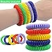 Shells Colorful Assorted Flesible Plastic Spiral Key Ring Chains (Pattern Color 4)