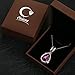 OSIANA Honeymoon Teardrop Pendant Necklace With Swarovski Crystal 18K GP 18