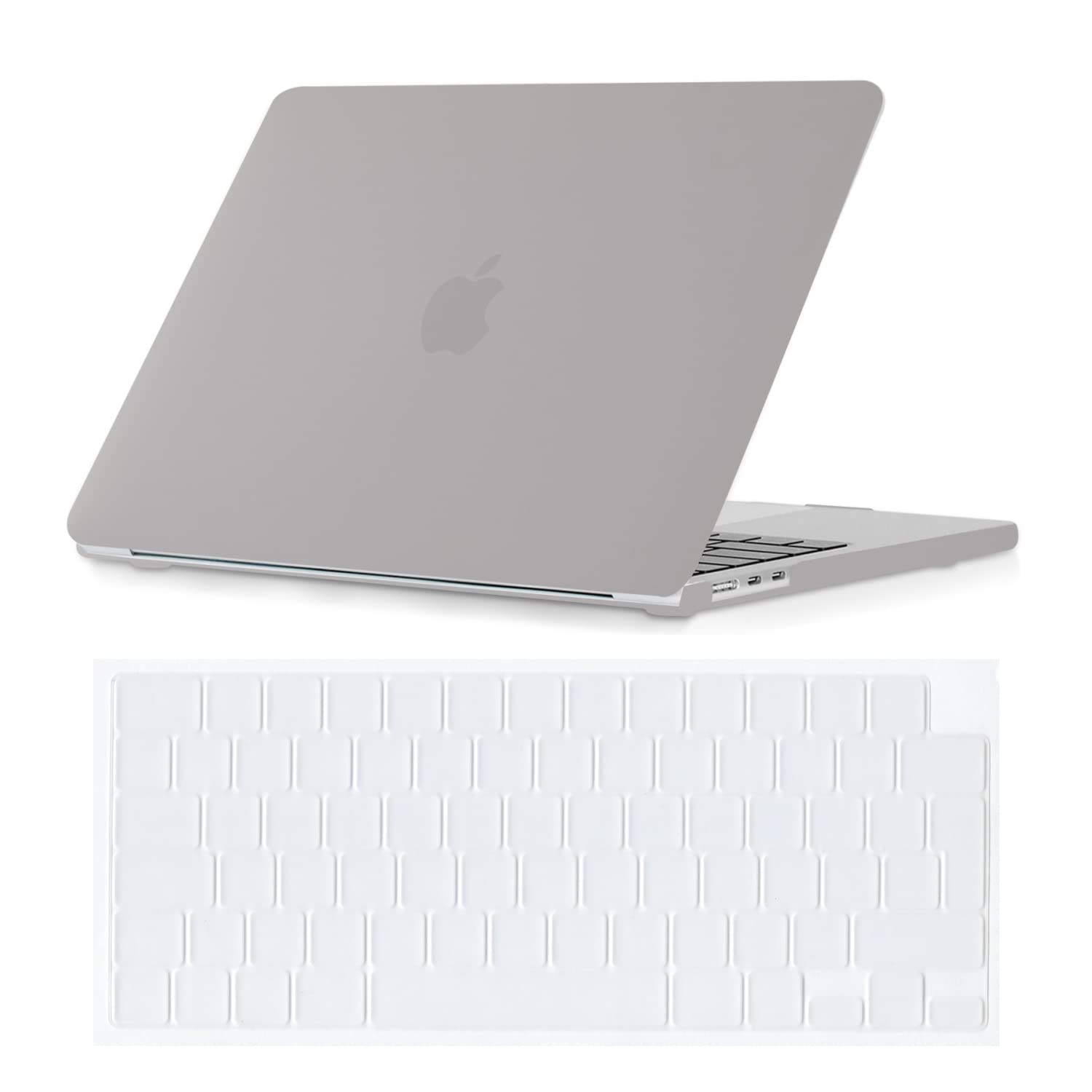 Se7enline Compatible with 13 inch MacBook Air Case M2/M3/M4 2022-2025 for Mac Air 13.6-inch Model A2681/A3113/A3240 M2/M3/M4 Chip Laptop Protective Hard Shell Case with Keyboard Cover Skin,Stone Gray