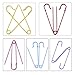 Outus Steel Safety Pins Blanket Pins 4 Inch Extra Large, 5 Colors 10 Pieces