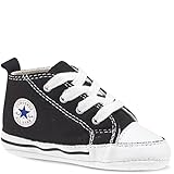 Converse Kids Unisex Chuck Taylor First Star Core Crib (Infant/Toddler) Black/White Sneaker 4 Toddler M