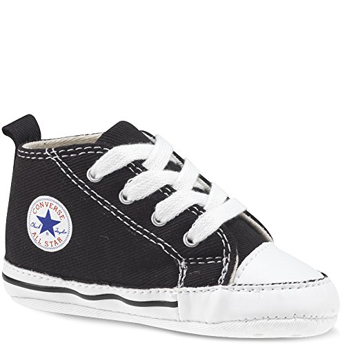 Converse Baby Boys' Chuck Taylor First Star Hi (Infant) - Black/White - 4