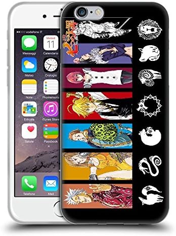 GOODNISHA for iPhone SE iphone 5S case cover Clear Back Case The Seven Deadly Sins